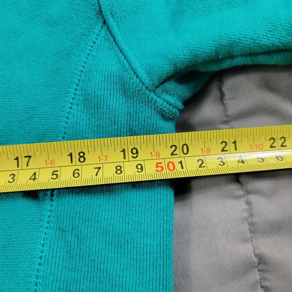 Champion Reverse Weave Womens Medium Green Pullover Sweater Long Sleeve Athletic - Picture 6 of 9